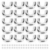 20 Set Arch Bridge Connector Buckles U Shaped Ring Chain Strap Connectors Zinc Alloy Iron for Bags Crafts Silver