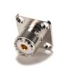1X разъем So239 UHF Female Jack 4-Hole 25Mm Flange PIP Panel Mount