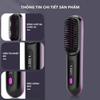 Convenient Cordless Hair Straightener Brush with LCD for Home or Travel Styling Anytime Anywhere