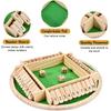 Shut The Box Game (2-4 Players), Wooden Shut The Box Dice Game, Wooden Board Game for Adults Kids, for Family Classroom Home or Bar