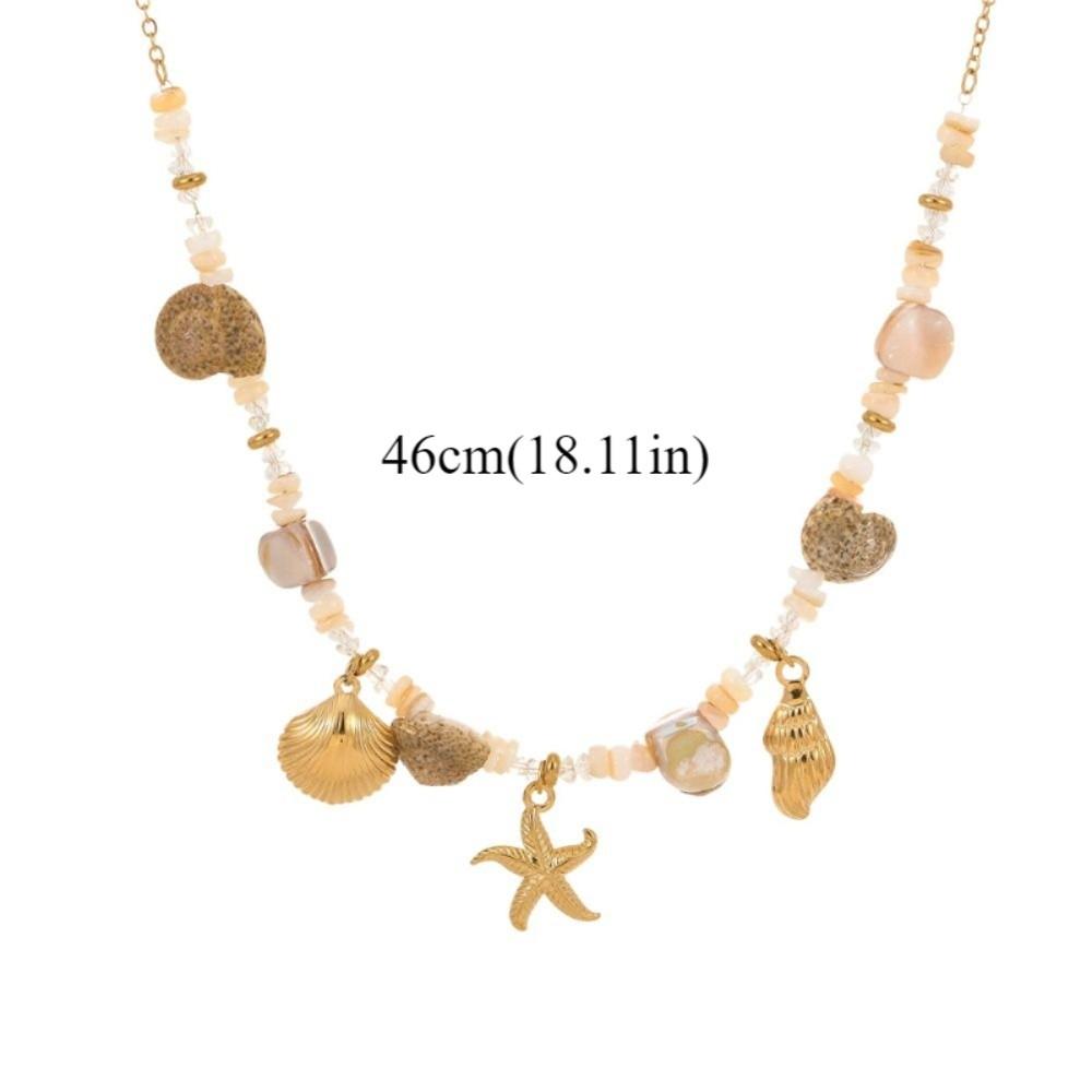 Сладкий Шарм Богемское Ожерелье из Ракушек Морской Звезды Браслет из Ракушек Морской Звезды Ювелирные Аксессуары