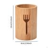 Бамбуковый органайзер для столовых приборов для кухни и обеденного стола