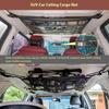 Kaskawise Сетчатый карман для груза на потолок автомобиля SUV, 35,4"X23,6", Двухслойная сетка, Органайзер для хранения на крыше автомобиля, Для Ford, F150, Jeep, Honda CRV, RAV4, Органайзеры для фургона