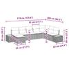 Garden Sofa Set with Cushions 8 pcs Beige Poly Rattan
