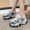 Thick-soled Paris Daddy Shoes for Women Show Small Feet 2025 New Lightweight Breathable Shoes Sneakers for Women