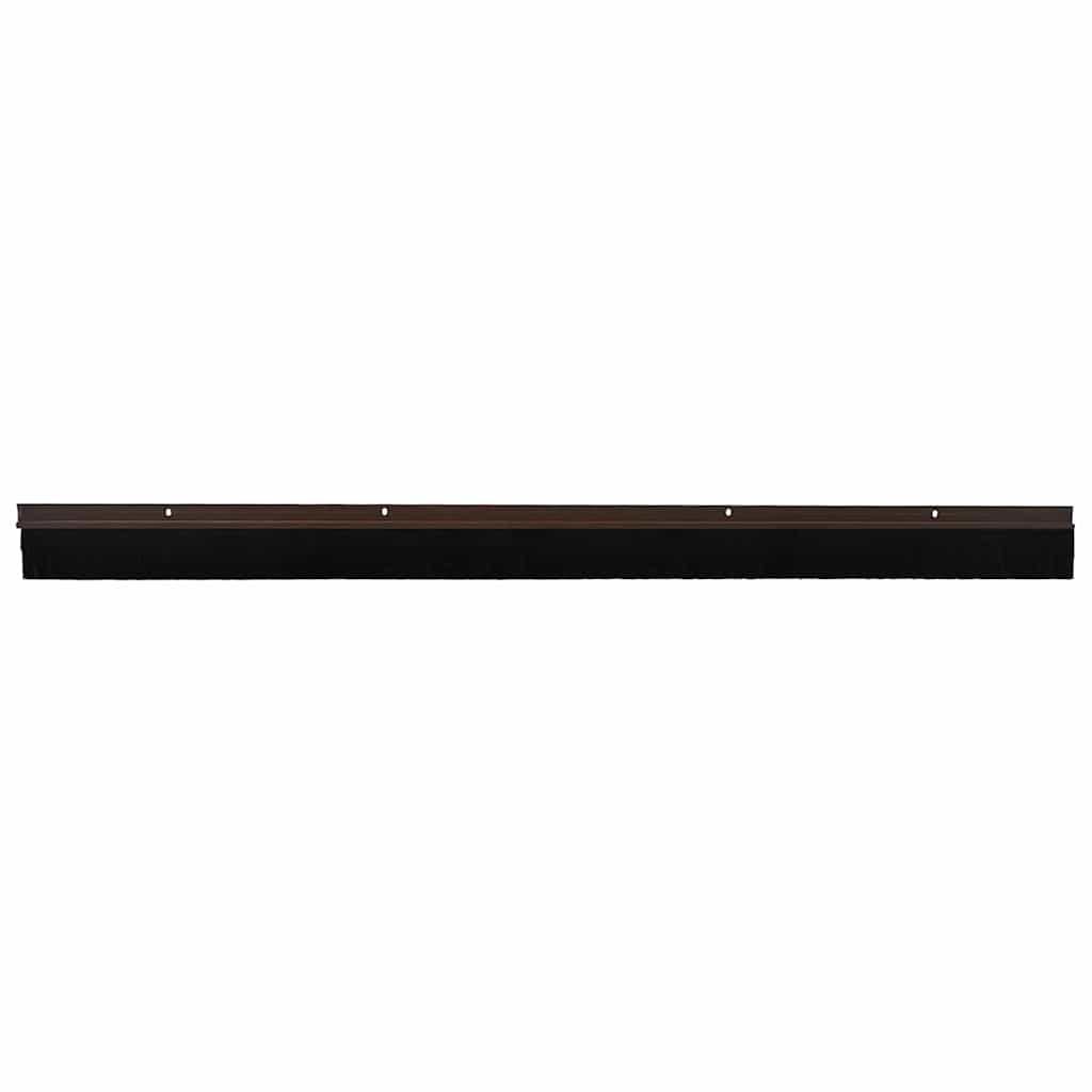 Snap On Door Brush Seals 2 pcs Brown 100 cm