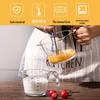 Утолщенный стеклянный мерный стакан Xihe