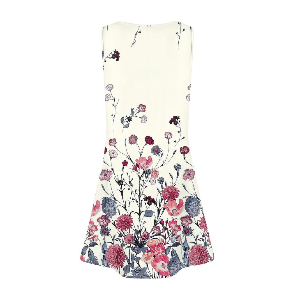 Женские летние платья с круглым вырезом, плиссировкой спереди, без рукавов, карманами, сарафаном, повседневным платьем