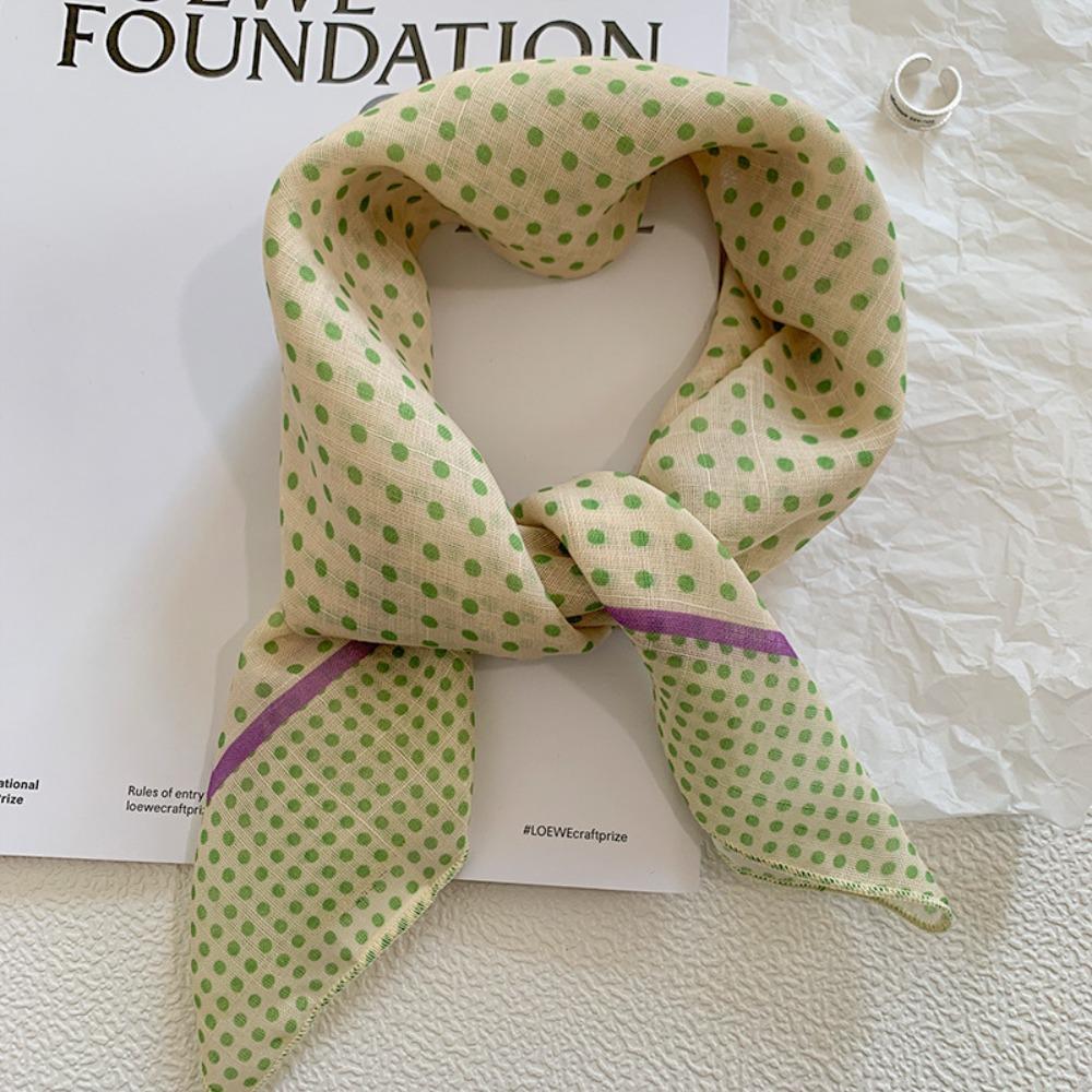 Шелковый летний треугольный платок в пасторальном стиле женская повязка для волос винтажный свежий цветочный ободок для путешествий