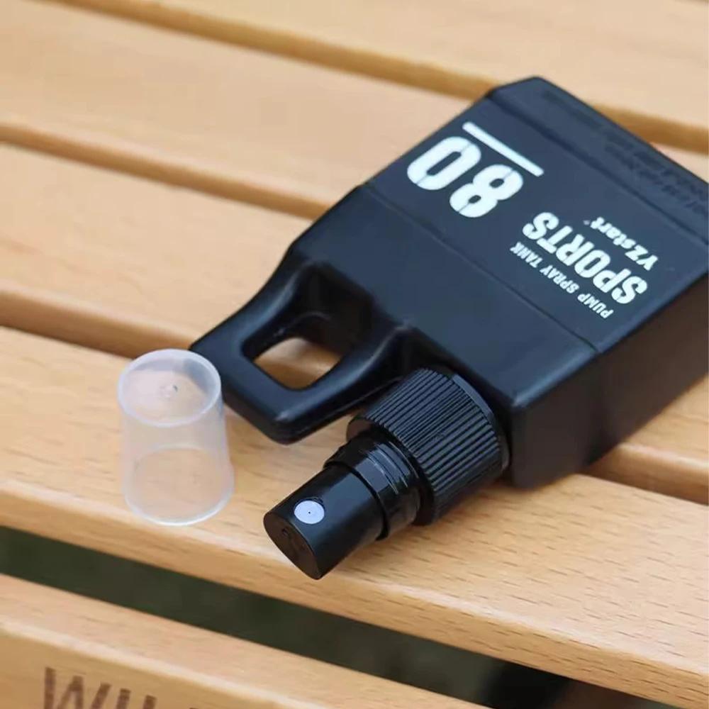 80ml Spraying Bottle Camping Hiking Spray Bottle Travel Outdoor Sprayer Bottle Press Hook Up Fine Mist Spray Head Magic Strap