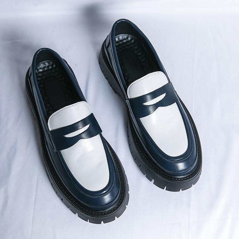 Универсальные мужские повседневные кожаные туфли в британском стиле, деловые туфли, мужские туфли-лоферы в стиле панк, обувь для вождения, мокасины