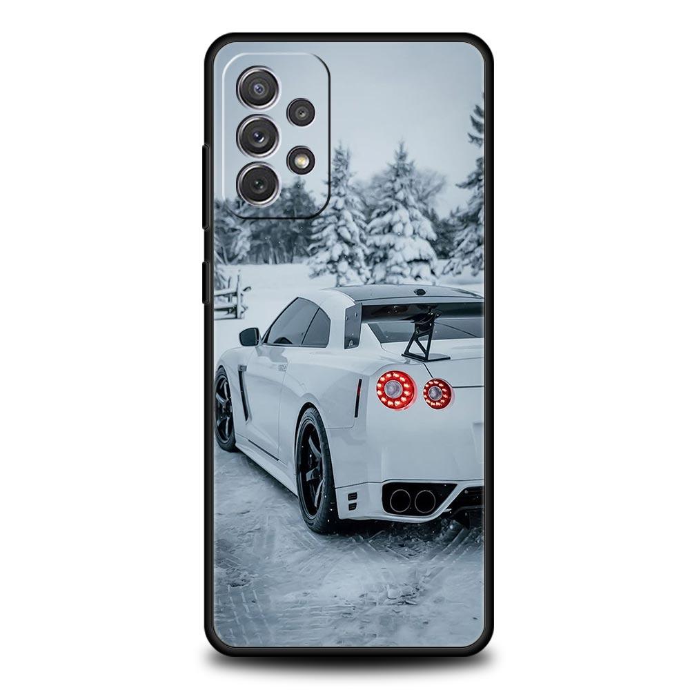 Синий, красный JDM спортивный автомобильный чехол для телефона для Samsung Galaxy A13 A51 A71 A41 A31 A21S A11 A03S A12 A32 A52 A22 A23 A33 A53 A73 5G чехол