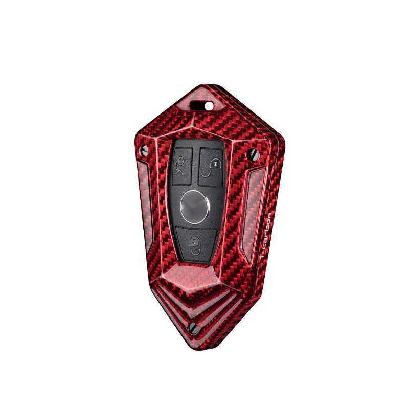 True Carbon Fiber Key Shell for Mercedes-Benz C-Class Smart Start Key