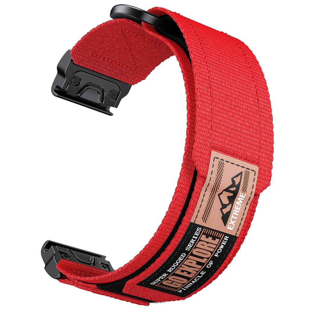 Ремешок QuickFit 22 26 мм на липучке для часов Garmin Fenix 7 7X 6 6X Pro 5 5X, Fenix 8 E Epix Pro, Instinct 3, Tactix 7, Enduro 3