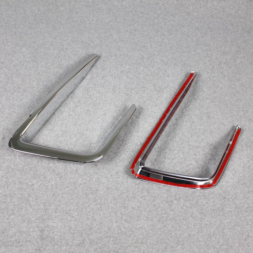 2x Chrome Front Fog Light Lamp Cover Trim For Ford Expedition 2018-2021 XLT MAX