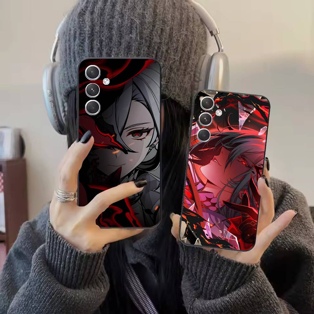 G-Genshin Impact A-Arlecchino Phone Case For Samsung S25,24,21,22,23,20,S30,Ultra,Plus, Fe,5G Silicone Cover