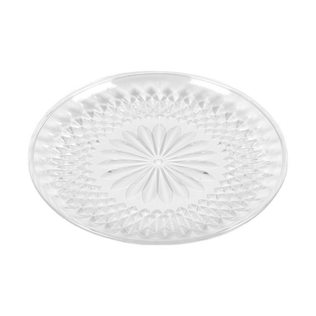 3pcs Crystal Fruit Snack Serving Tray Large Capacity Sweets Nut Serving Container Basket Exquisite Household Tea Snack Plate