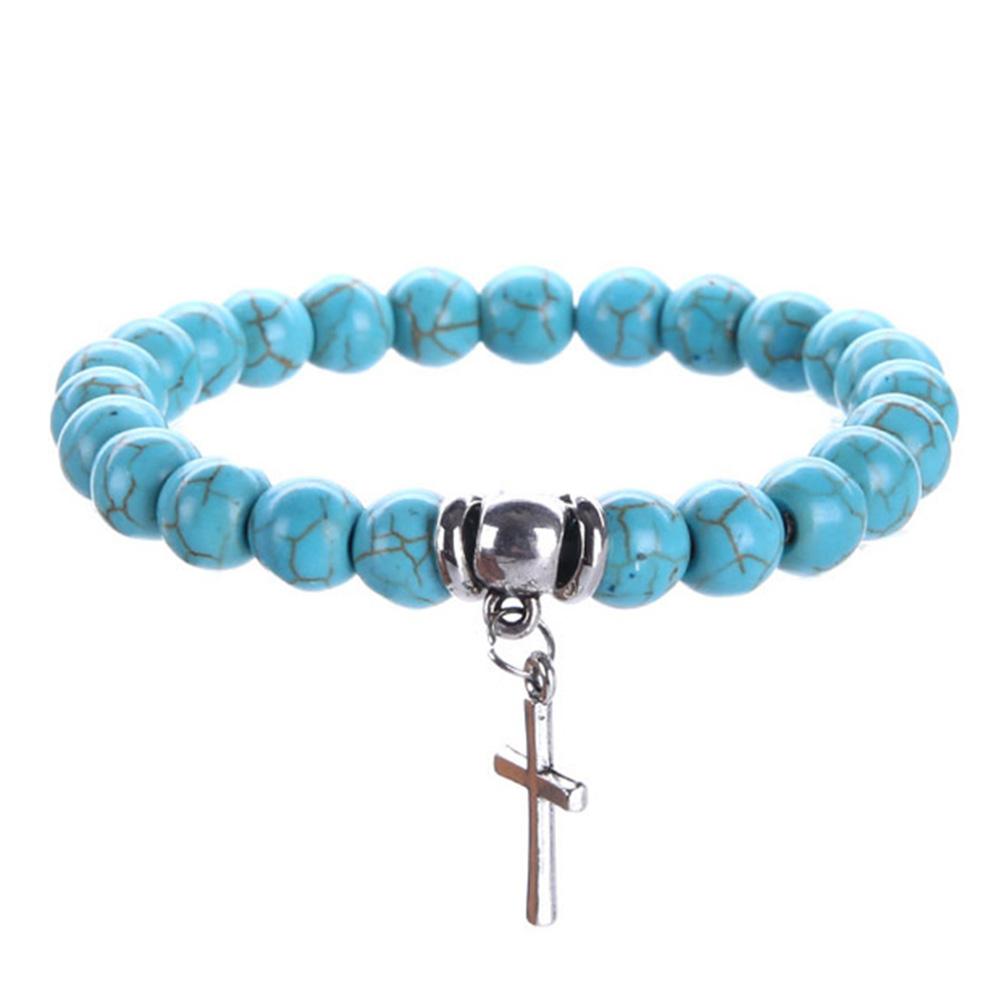 Women Chic Elastic Bracelet Simple Beaded Bracelet