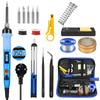Soldering Iron Kit 80W Digital Soldering Gun Welding Pen Tool Adjustable Temperature