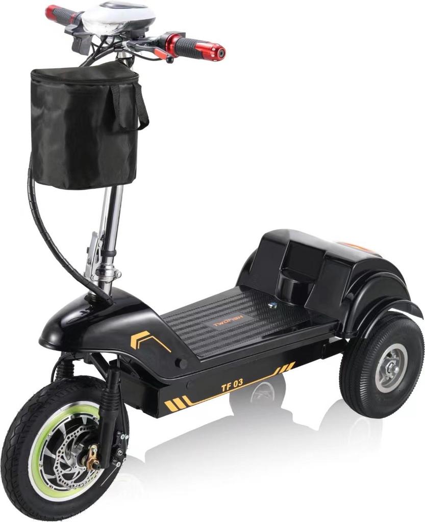 Twofish TF03 Three-wheeled Electric Scooter 500W Motor 48V15Ah Battery 28km/h Max Speed 30km Max Range