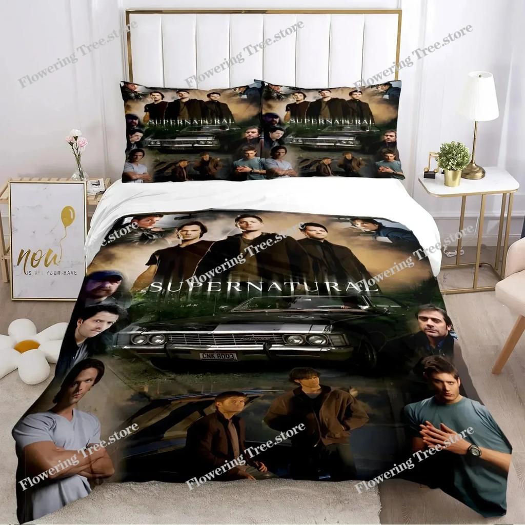 2025 Personality Supernaturalbed Sheet Duvet Pillowcase Bed Sheet Three Piece Bedding Soft Quilt029963