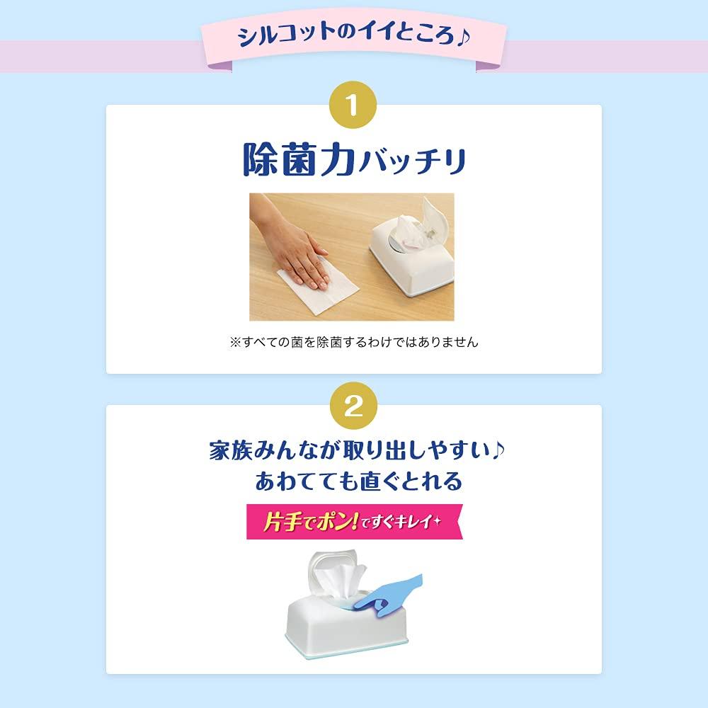 В Silcot Wet Tissue Desinfecting Type катастрофа и 45 сменных блоков x 24 пакета [Продается в коробке] Безалкогольный [Для профилактики, создания запасов, чрезвычайных ситуаций]