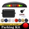 Universal Car Parking Sensor Kit, Polygon LED Visual & Sound Indicator,Reverse Parking Assistance System, Rear Location