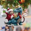 Car Ornament Acrylic Dragon Pendant Xmas Dragon Home Decoration  Christmas Tree Decor