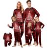 Christmas Print Cute Family Set Pajamas, Home Clothes, Family Set Long Sleeve Top Pants Set