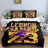 2025 Модный Звезда Баскетбола A-LeBron J-James Печать Комплект Постельного Белья Пододеяльник Одеяло Постель Молодежь Дети Девочки Мальчики Подарок на День Рождения