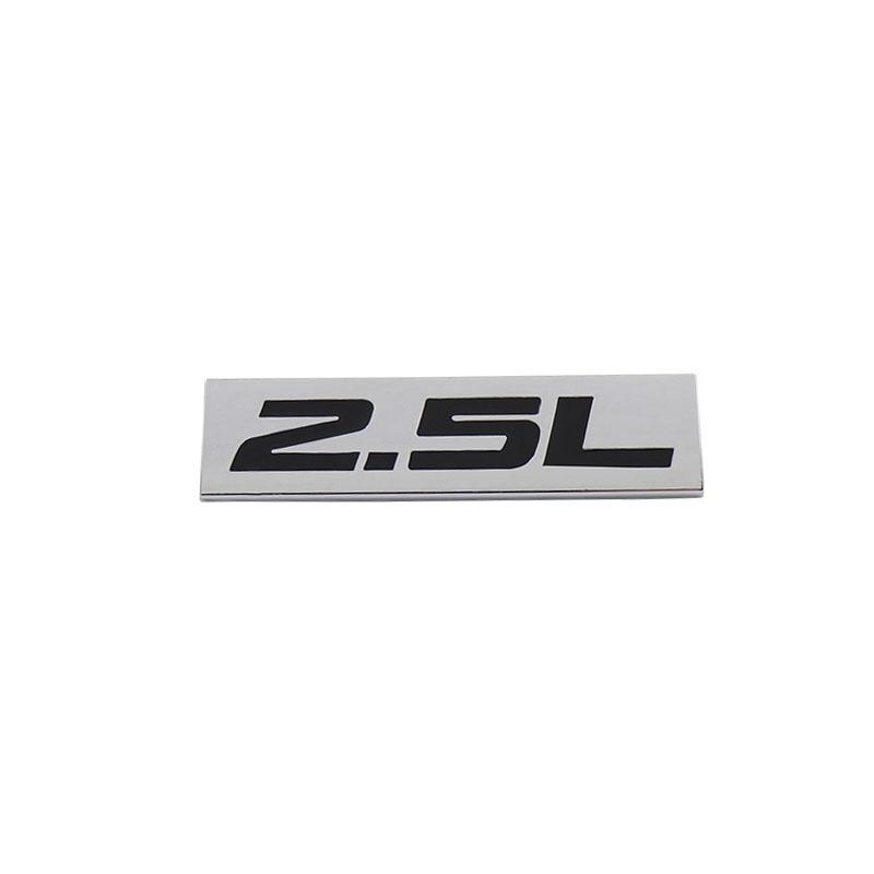 Premium 2.5L 2.5 L for Universal car Engine Hood Fender trunk Tail Rear Bonnet Nameplate Decal Emblem Badge Sticker