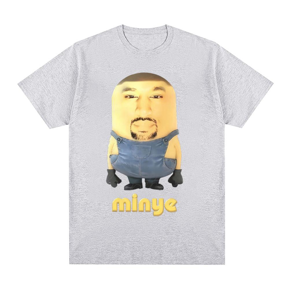 Minye Minion Face Print Tshirt Funny Meme Style Casual Wear Streetwear Unisexs Tshirt