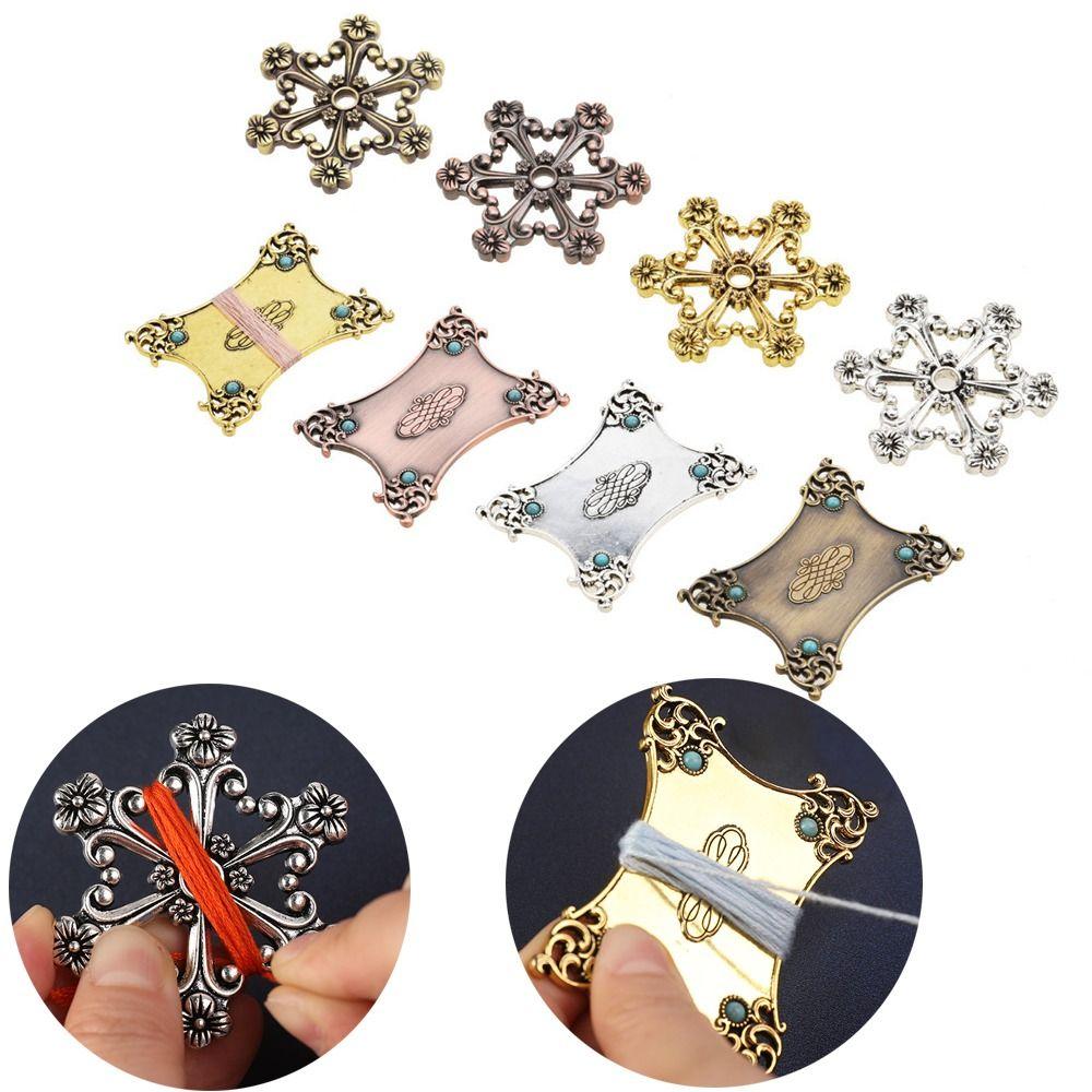 Plum Blossom Cross Stitch Winding Board Thread Bobbins Holder  Cross Stitch