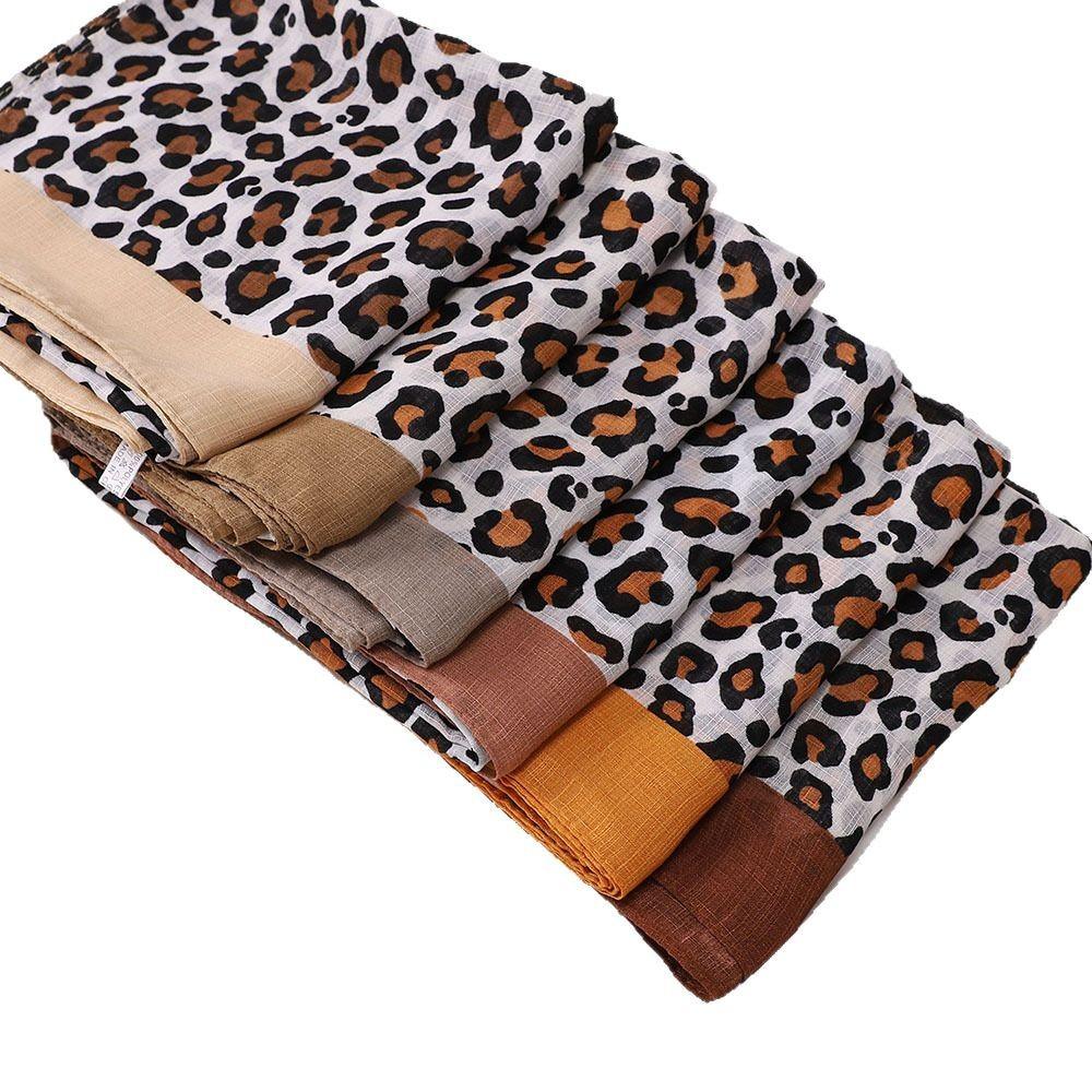 Malaysia Indonesia Leopard Print Headscarf, Women's Fashion Headscarf
