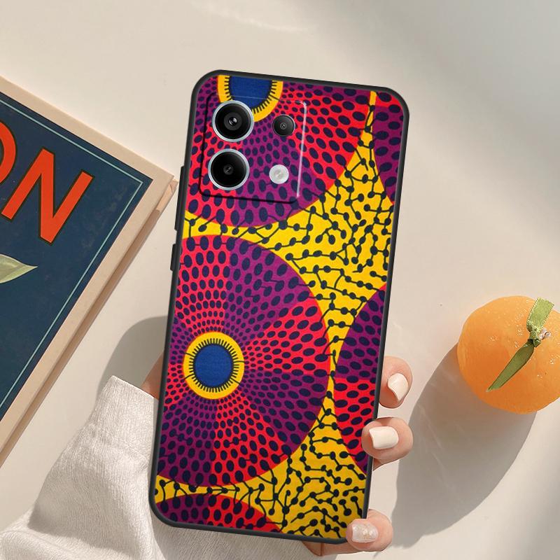 African Fabric Print Funda For Xiaomi Redmi Note 14 Pro 9 10 11 12 13 Pro 10S 11S 12S Redmi 10C 12C 13C 14C Case
