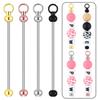 Portable 20 Pcs Sturdy Alloy Long Rods Charm Pendant Accessory for Earrings and Necklace Jewelry Making with Eye Pins