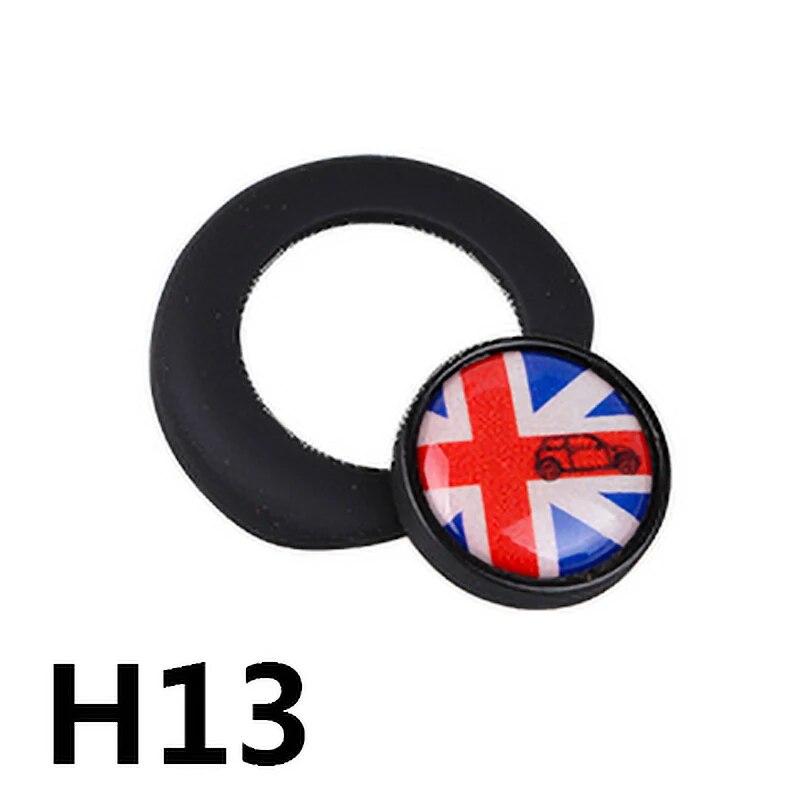 Одна кнопка «Пуск», декоративная наклейка для автомобиля, серебристый и черный металлический материал, эпоксидная смола, узор для MINI COOPER R55 R56 R60 R61