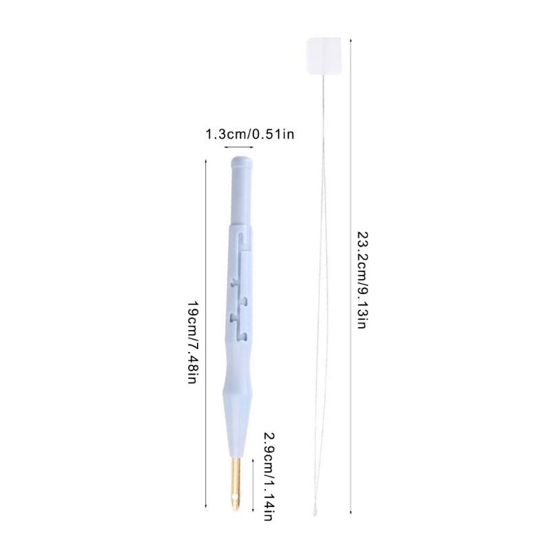 Вышивальная игла Регулируемая пробивная игла Инструмент для тафтинга и вышивания для нитевдевателей Шитье Вязание