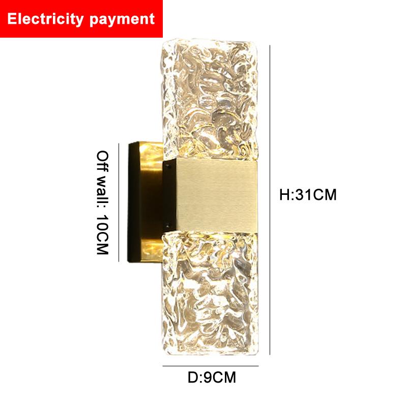 Светильник Light Luxury Led Crystal Wall Lamp, ночник для спальни, минималистский фон для телевизора, коридор, лестница, лампа для гостиной