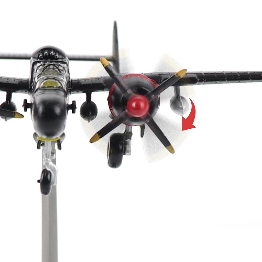 NUOTIE Black Widow Widow In Black Metal Fighter Model World War II Diecast Metal Model Military Collectibles Gifts 1144 P-61B &