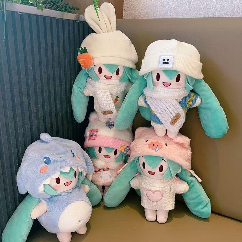 Kawaii Hatsune Miku Snow Princess Anime Cartoon Plush Doll Dress-Up Hatsune Miku Fufu Cute Doll Christmas Gift