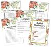 Inkdotpot Floral Theme Bachelorette Party Games Set Bundle of 5 (Activities for 50 Guest) Fun Bridal Shower Games Set