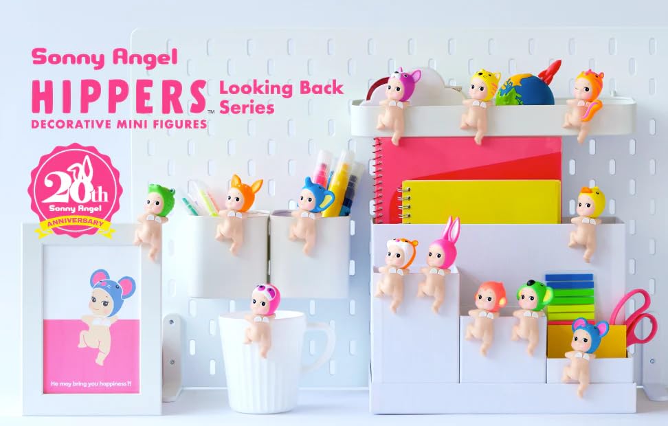 Unopened Sonny Angel Hippers Looking Back Series with Shrink Film Sonny Angel Mini Figure HIPPERS, Colorful