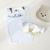 Набор из 2 мягких и впитывающих детских полотенец для пота, влагоотводящие детские полотенца, красочные и прочные хлопковые носовые платки, подарок
