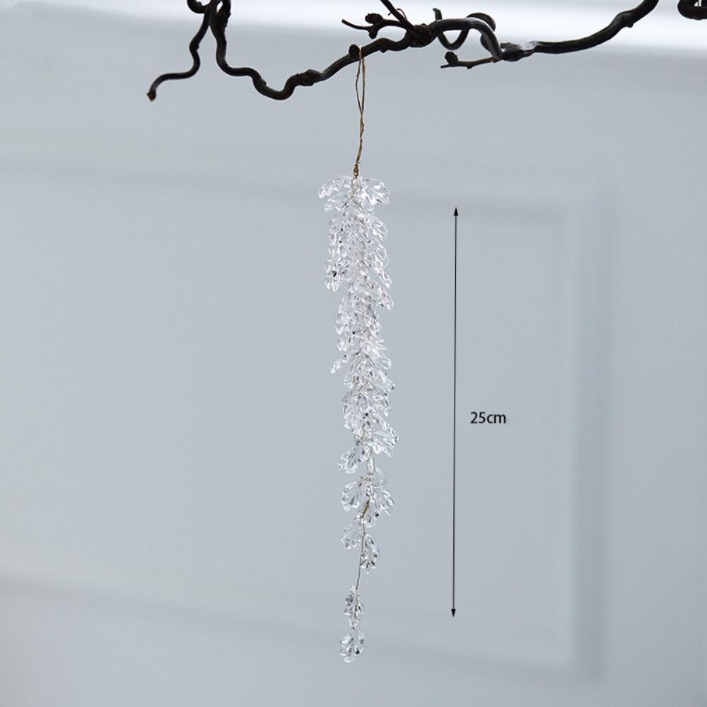 Снежные бусины Звездные капли Прозрачные рождественские украшения Рождество