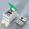 NEW DIN Rail Terminal Block UKK Series 80A Distribution Box One In Six Out Power Wire Electrical Connector Junction Equipment