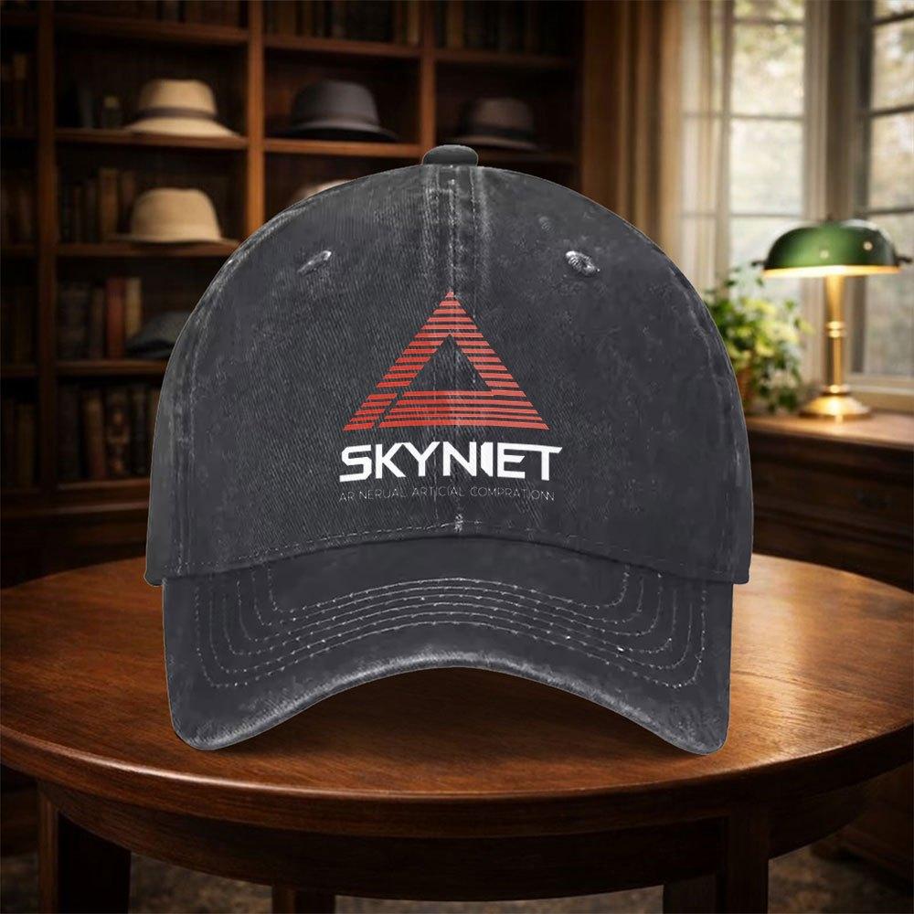 Мужская Женская Ретро Бейсболка с Принтом Skynet Регулируемая Легкая Подходит для Улицы Лета Карнавала День Отца Подарок