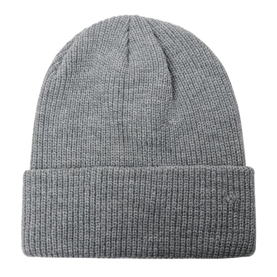Solid color warm knitted hat thickened wool hat autumn and winter candy color fashionable men's and women's extra pullover hat