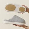 Elderly Non-slip Cotton Slippers Women's Autumn and Winter New Couples Home Indoor Velvet Warm Confinement Household Wool Slippers Men