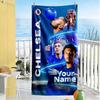Chelsea Fc Football Player Personalized Name Beach Towel Super Soft & Absorbent